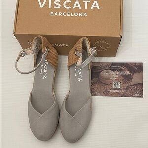 VISCATA BARCELONA MADE IN SPAIN ANKLE STRAPS SANDALS WOMENS SIZE 40